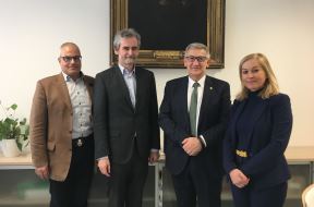 El Rector visita tres universidades austriacas con acuerdos bilaterales Erasmus+