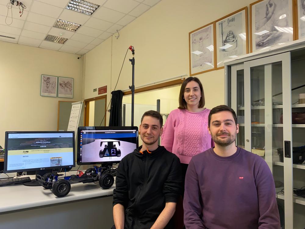 Imagen Tres estudiantes de la Universidad de Oviedo logran el cuarto puesto en una competición mundial de coches autónomos