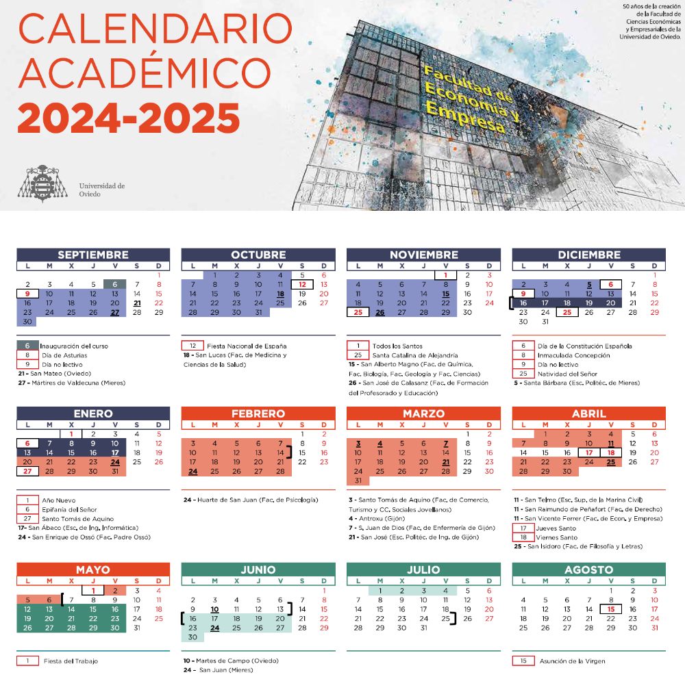 Imagen Calendario académico